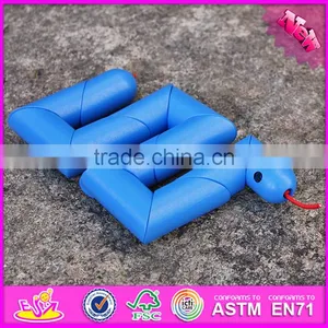 2017 New Products Simulation Animals Kids Wooden Snake Toys W01B035 thumbnail-1