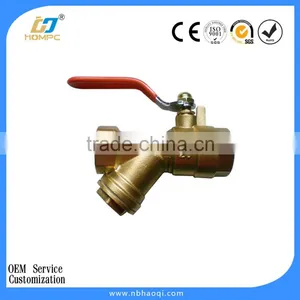 Female Thread With Y Type Strainer Brass Ball Valve thumbnail-1
