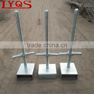 Solid and Hollow Scaffolding Base Jack With U Head Base Jack for Cuplock Scaffolding System Construction thumbnail-1