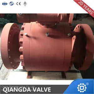 DIN/API Flange Forged Steel Trunnion Ball Valve thumbnail-3