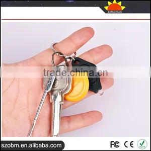 7 Color Plastic 20000mcd Cheap Custom Fashion Key Chain Mini Led Flashlight Keychain thumbnail-6