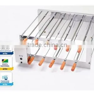 BBQ Brazil Rotating Grill in Stainless Steel (Double Version) - CRID 9 Skewers Arke thumbnail-3