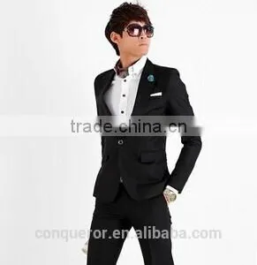Anti-wrinkle,Men's Business &Wedding Suit BSPS0292 thumbnail-1