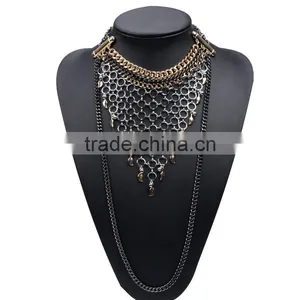 Women Fashion Alloy Net Collar Necklace Jewelry thumbnail-2