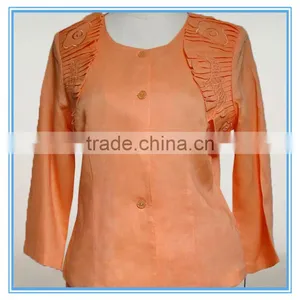 Ladies Embroidery Linen Church Suit thumbnail-2