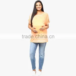 Custom Made Plus Size Soft Women Maternity t Shirt Casual Wear thumbnail-2