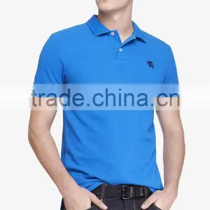 2015 Collar Design Mens Sports Slim Fit Pique Original Mens Polo T-shirts thumbnail-2