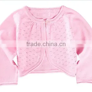 Wholesale Newborn Baby Girls Pink Bolero Cardigan Sweaters thumbnail-3