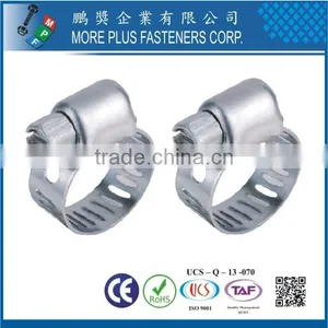Made in Taiwan Metal Black 1/2 Inch Band Amercian Schlauchklemmen Hose Clamp thumbnail-1