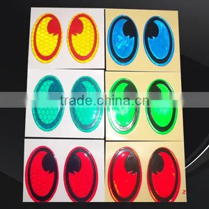 Cheap Custom Made Round Reflex Sticker Football Shape Decal thumbnail-4