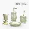 Polyresin Bathroom Set With Soap Dispenser / Tumbler / Soap Dish / Soap Dispenser thumbnail-1