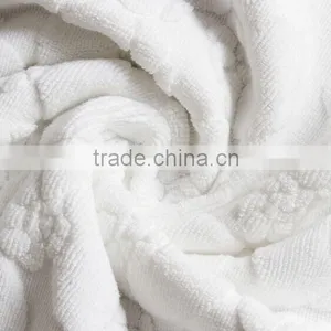 Custom Size 100% Cotton Washable White Bath Rug With Hotel Logo thumbnail-1