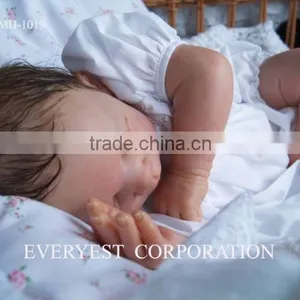 SLEEPING Baby Reborn Doll Kits/18"soft Silicon Newborn Baby Doll/baby Boy Silicone Dolls for Kids thumbnail-1