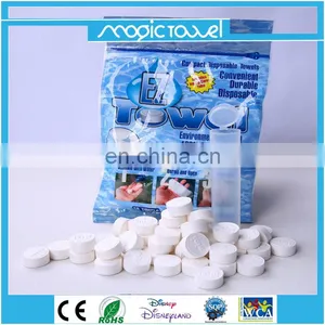 100%rayon Mini Coin Compressed Tablet Tissue/coin Magic Mini Tissue thumbnail-2