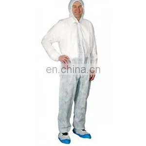 Disposable SF/Microporous Protective Safety Coverall With Hood thumbnail-4