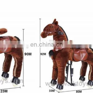 HI Good Quality Shopping Mall Walking Ride on Horse Toy With Springs thumbnail-6