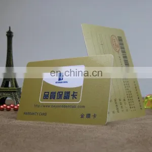 Factory Supply Color Printing Customized Pvc Mobile Phone Repair Card/warranty Card/quality Assurance Card thumbnail-2