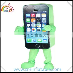 Colourful Mobile Phone Mascot Costume, Adult Fur Moving Costume thumbnail-5