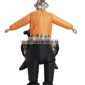 Inflatable Gorilla Costume Ride On Funny Halloween Dress for Adults thumbnail-5