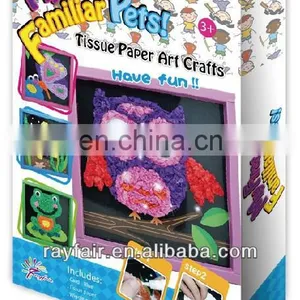 Diy Sticky Paper Craft/paper Art/tissue Paper Toy thumbnail-1