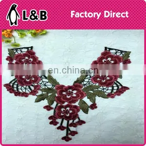 2017 Fashion Colorful Embroidery Lace Collar/lace Patch for Garment Neckline thumbnail-1