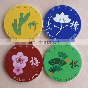 Waterproof Porcelain Coaster With Cork, Custom Design Round Ceramic Coaster thumbnail-3