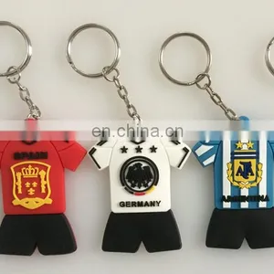 Custom 2D Soft PVC Soccer Team Keychain thumbnail-4