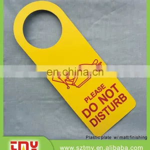 Modern Colorful Hotel Room Warning Sign Door Hangers thumbnail-6