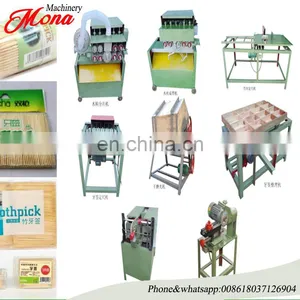 Automatic Bamboo Wood Toothpick Cutting Machine Making Machine Polishing Machine Complete Line for Sale thumbnail-1