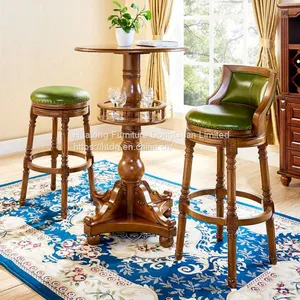 IVSY 7120ab Wooden Bar Chair Home Furniture Commercial Bar Stool Rotatable 24' 30' thumbnail-3