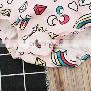 New Summer Baby Romper Girl Princess Romper Baby Clothes Newborn Backless Jumpsuit thumbnail-4