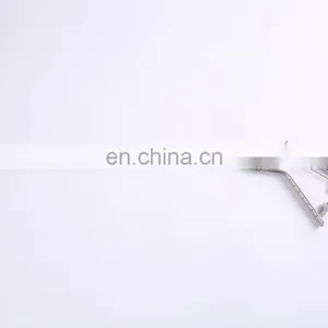 Reusable Laparoscopic Needle Holder Left Curved Right Curved Tip V Style Handle thumbnail-2