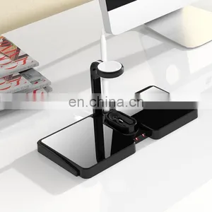 for Apple Watch Wireless Charger Mobile Phone Holder Fast Fantasy Universal Portable Charger Wireless Headset 4 in 1 Charger thumbnail-1