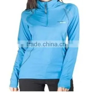 Womens Activewear High Collar Long Sleeve Top thumbnail-1