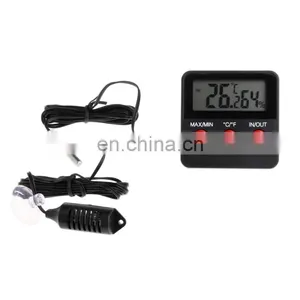 Digital Incubator Fish Temperature and Humidity Meter Thermometer Aquarium Digital, Reptile Humidity Meter With Remote Sensor thumbnail-1