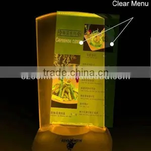 Colorful Shinning Led Table Tent for Drink thumbnail-1