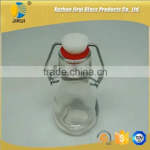 80ml Hot Sale Flip Top Clear Glass Wine Bottle thumbnail-4
