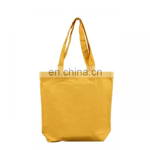 Hot Sale Wholesale 100% Cotton Women Handbag Large Canvas Tote Bag With Custom Printed Logo thumbnail-2