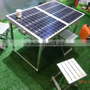Integrated Type Energy Saving 500w Portable Mini Solar Light Kits LCD Display and DC/AC Output thumbnail-4