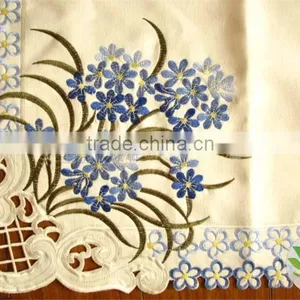 Cotton Table Cover Satin Cushion Cover Brocade Tablecloth Coffee Tablecloth Hand Embroidery Tablecloth thumbnail-2