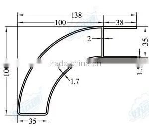 08415 Truck Body Channel Floor / Refrigerated Truck Body Flooring / Aluminum Truck Floor thumbnail-2