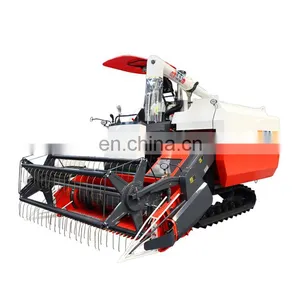With Three-layer Vibrating Screen 100HP Paddy Reaper Harvester Machine for Sale thumbnail-2