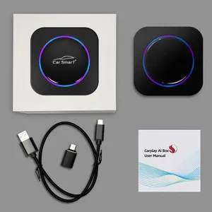 Car Play Android Auto Wireless Adapters Wired Carplay Update to Android 13 Watch Youtube on Universal Car thumbnail-3