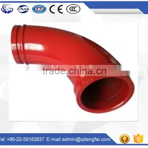 DN125 Concrete Pump Casting Double Wall Elbow DN125 thumbnail-6