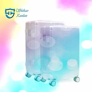 Custom BSCI Unisex Waterproof ABS+PC Suitcases Set Scooter Travel Luggage Suitcases With Tsa Lock Spinner Wheels thumbnail-5