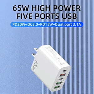 65W Fast Charger Five Ports PD + 3 USB thumbnail-3