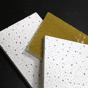 Modern Design RH90 USG Mineral Fiber Panel Ceiling Perforated Artistic Square 600x600mm thumbnail-1