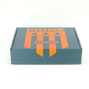 Wholesale Factory Direct Sales Custom Blue Box With Orange Logo for Shipping for Small Business thumbnail-5