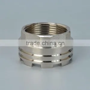 Gernal NPT Pipe Threaded Brass Inserts With Chrome or Nickel Plating thumbnail-1
