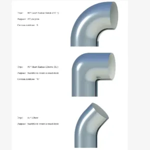 Metal Cladding Pipe Insulation Elbow Cladding With Smooth Surface Good Appearance thumbnail-3